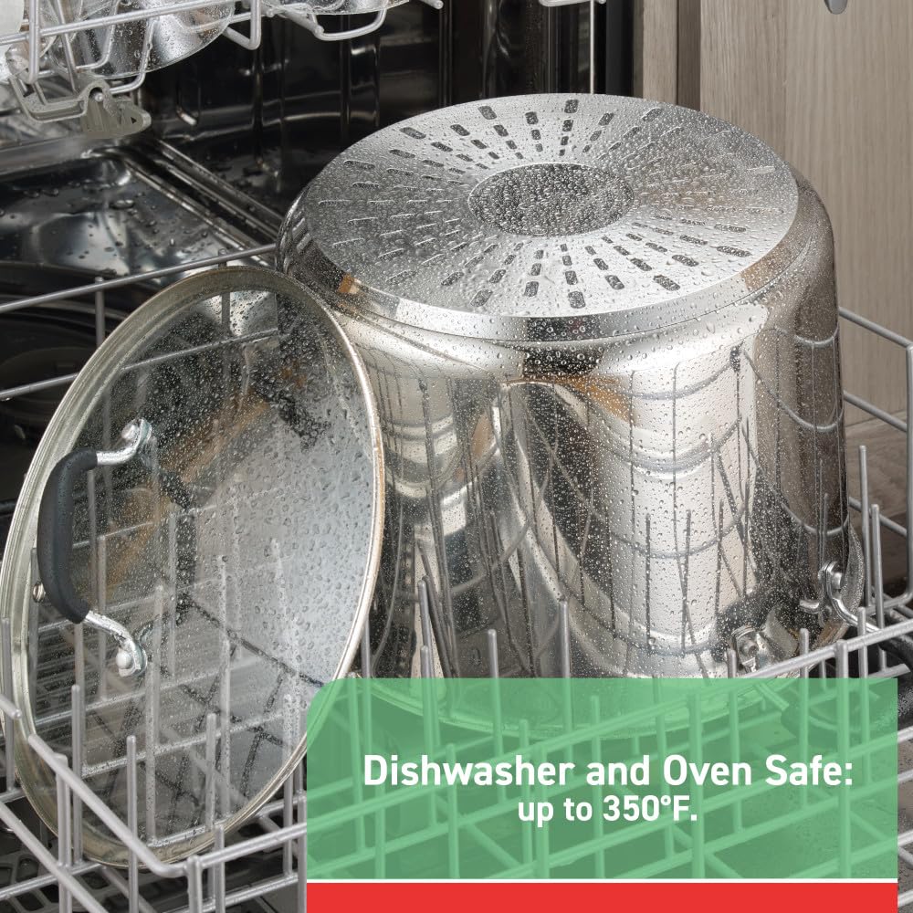 Stainless Steel 12 qt Stock Pot with Lid R2028