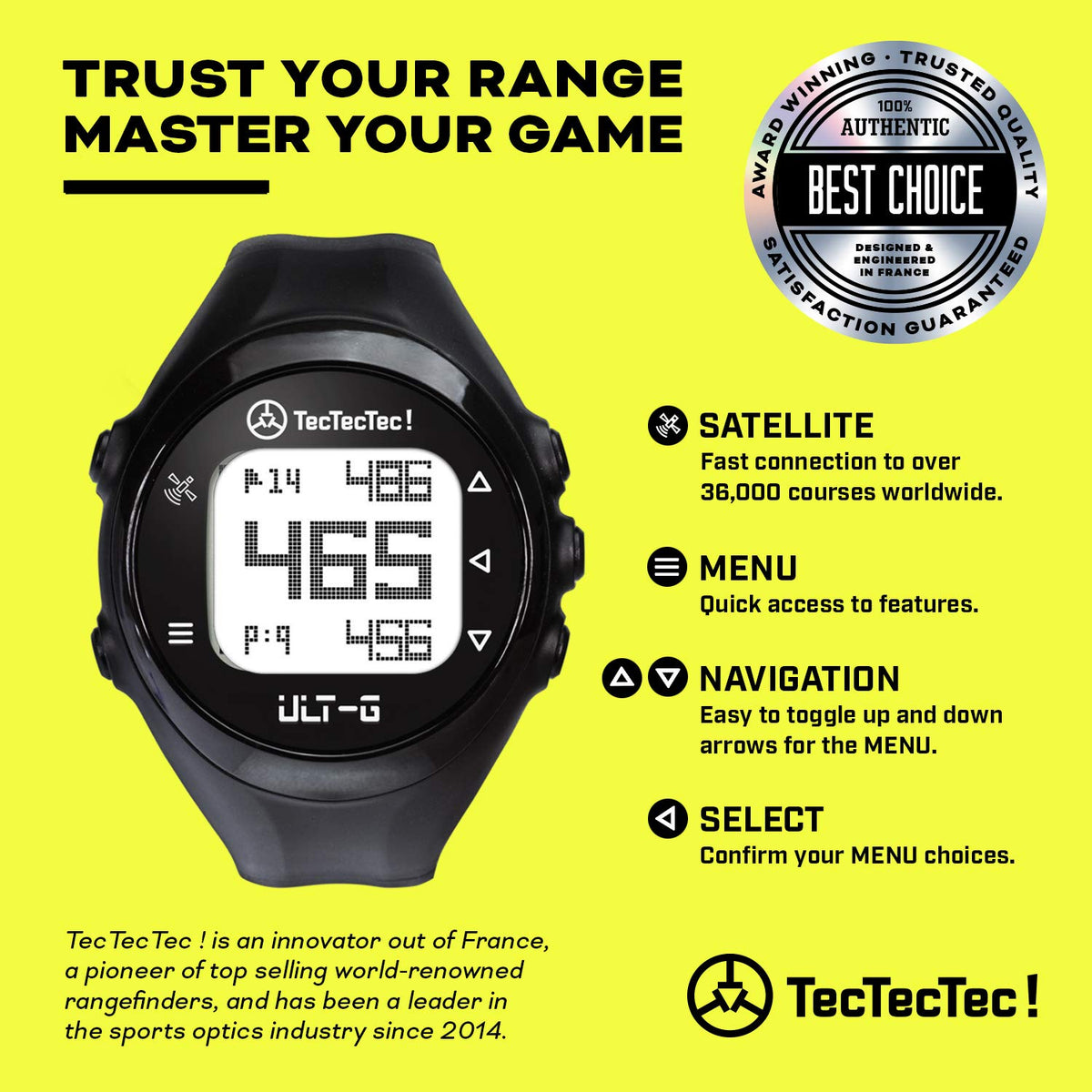 Golf GPS Watch Black P151