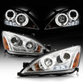 For 2003-2007 Honda Accord LED Projector Headlights, Driver & Passenger Side H446