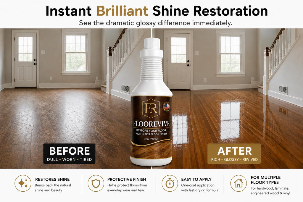 Wood Floor Polish & Shine Restorer, 32 Fl Oz Pack of 2 P725