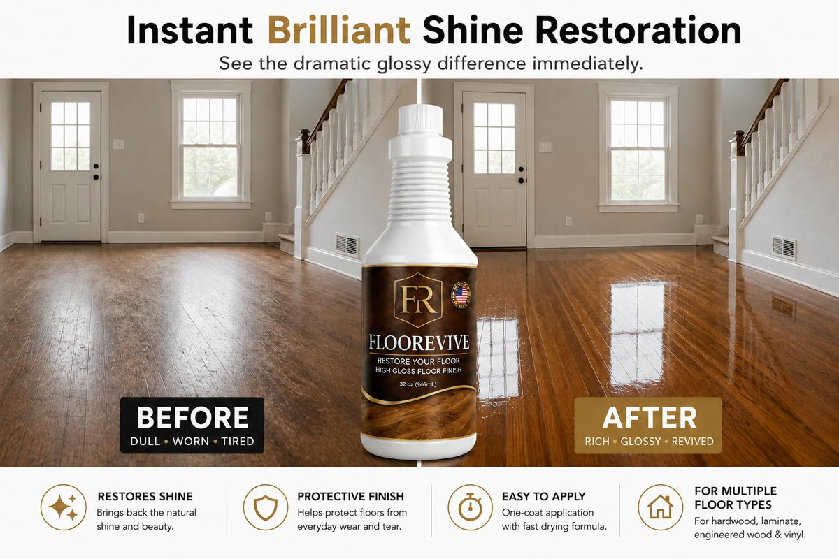 Wood Floor Polish & Shine Restorer, 32 Fl Oz Pack of 2 P725