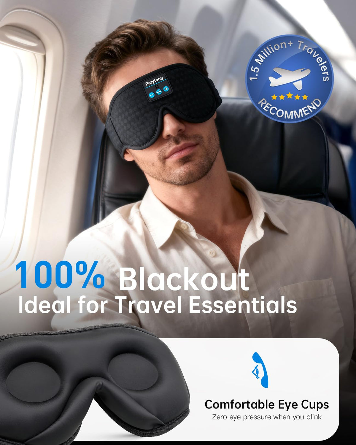 Bluetooth Sleep Mask with Headphones G228