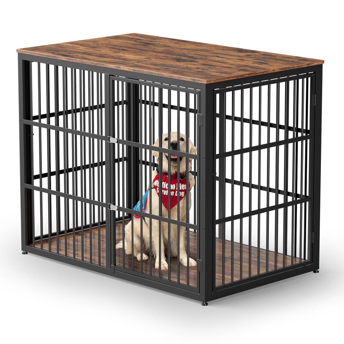 48'' XXL Dog Crate Furniture with 3 Doors T207389