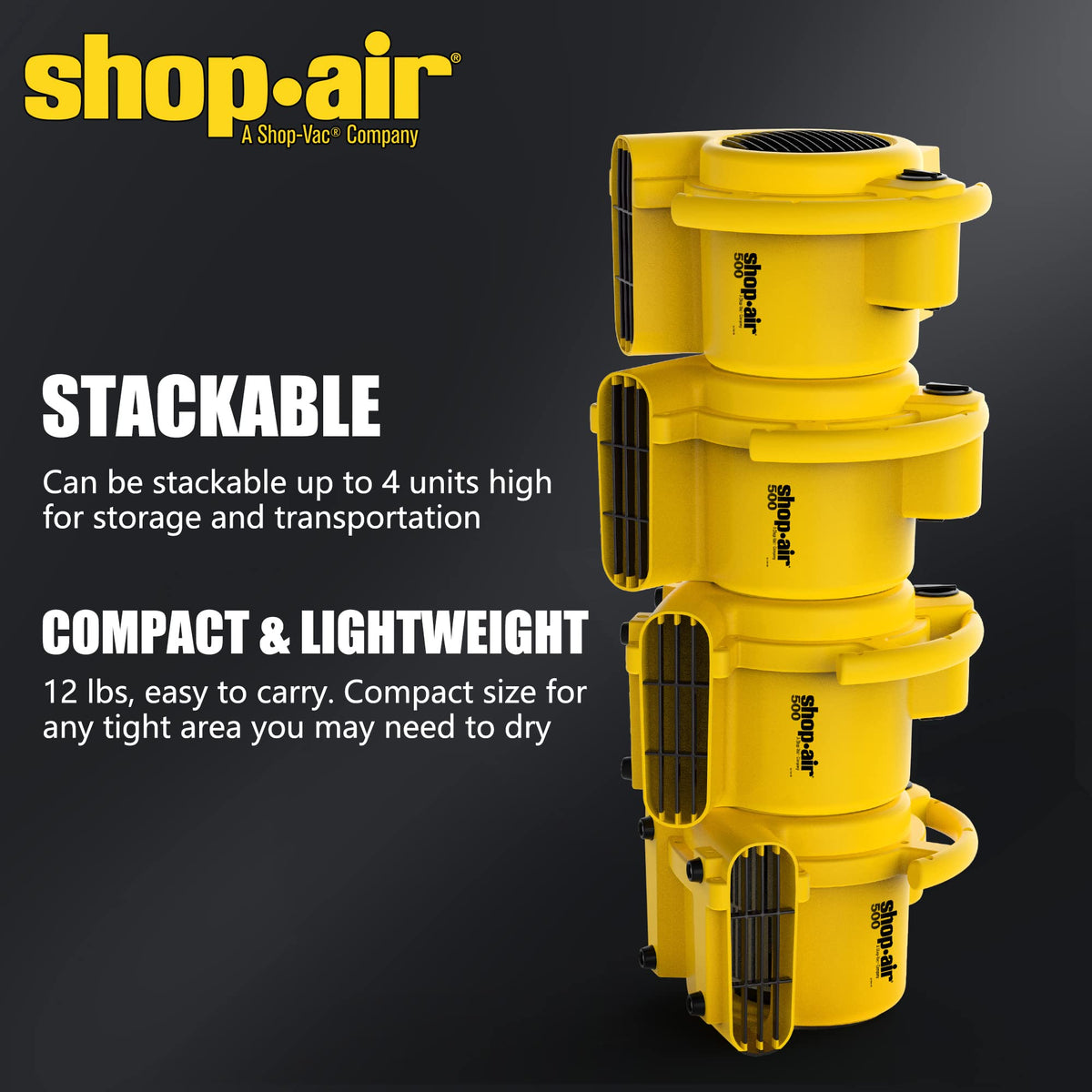 500 Max CFM Air Mover with Onboard Outlets B979620