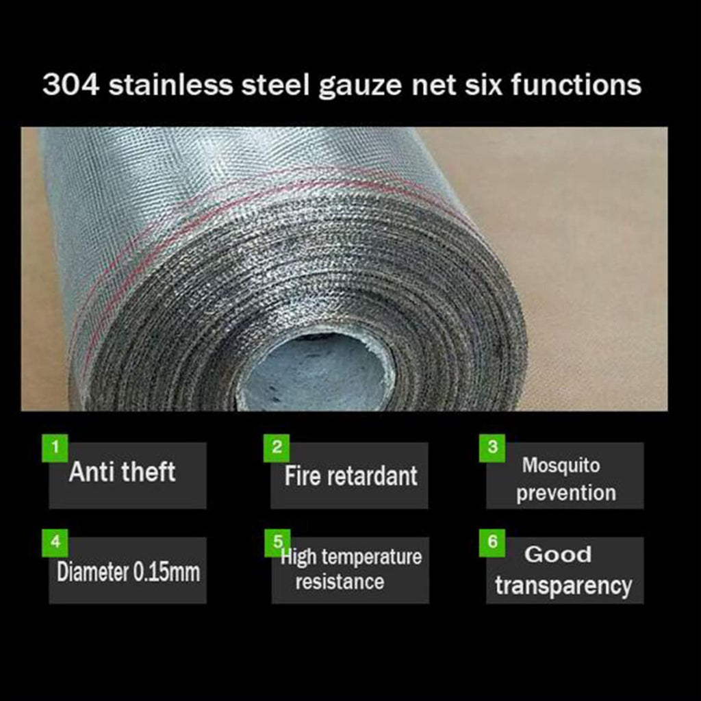 304 Stainless Steel Woven Wire Mesh Window Screen K8343