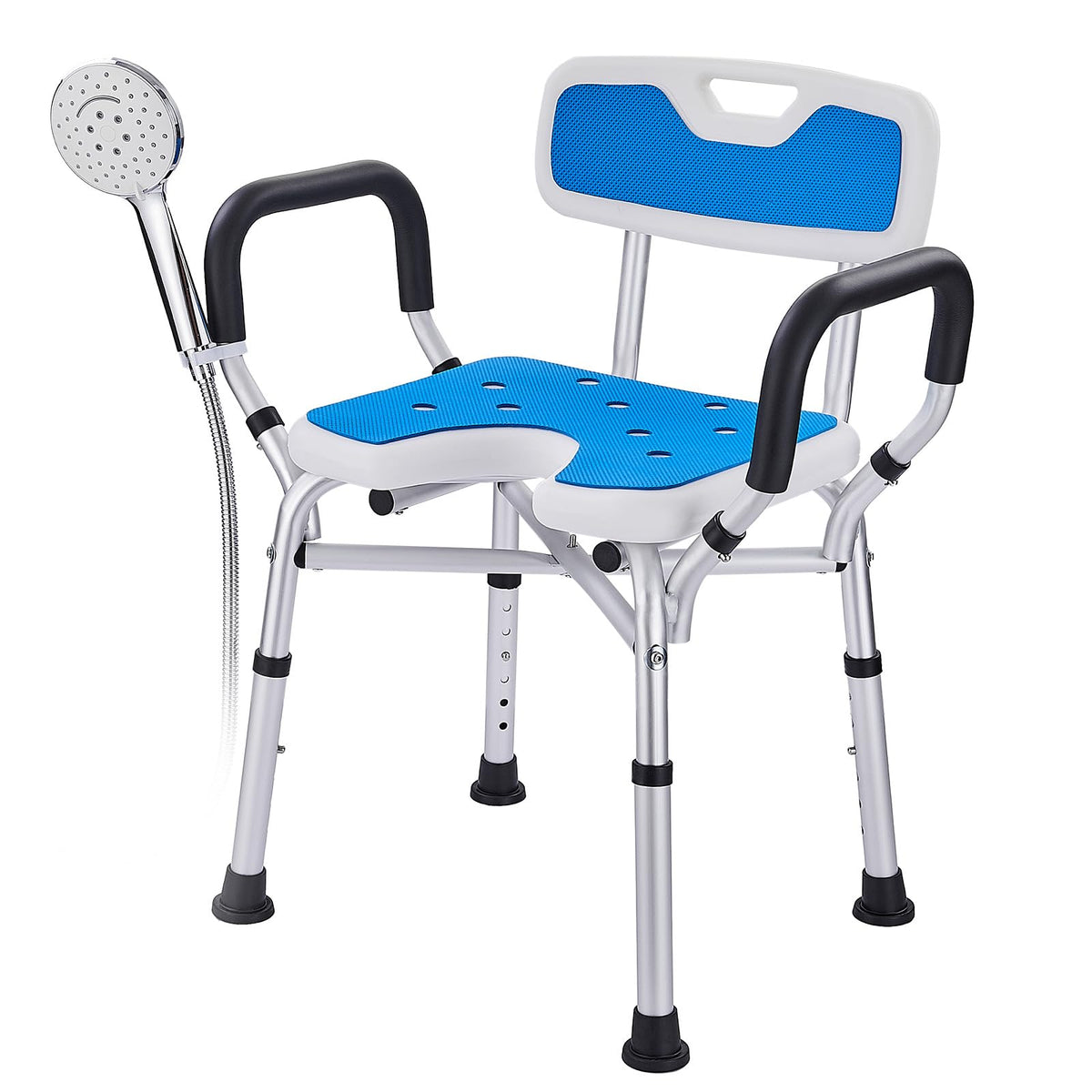 Shower Chair with Arms and Back, U-Shaped Seat K24475