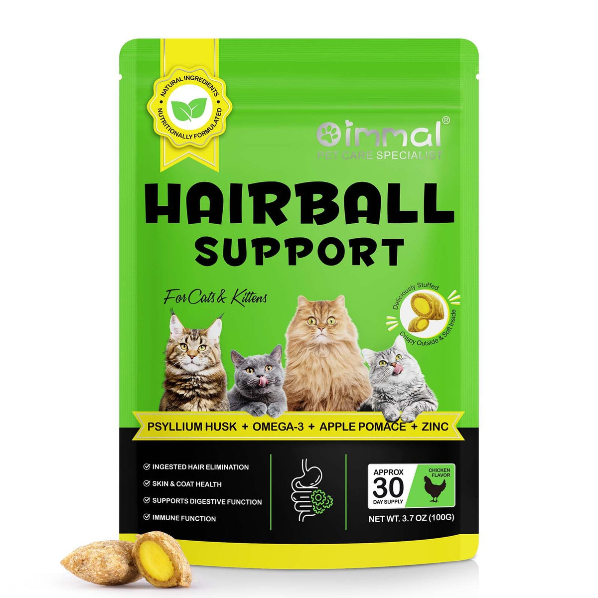 Chicken Flavor Hairball Support Chews P6963