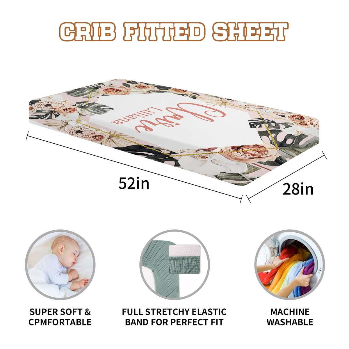 Fitted Crib Sheets 2 Piece Microfiber Toddler Mattress Sheet O166333