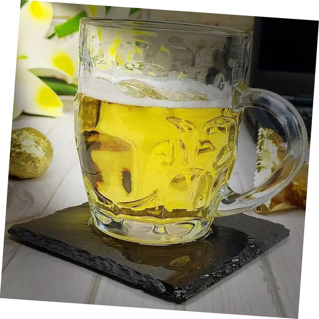 Black 12pcs Natural Stone Coasters G8979