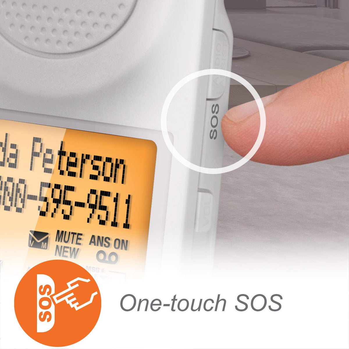 Corded/Cordless Phone System with Big Buttons and Large Display U174629