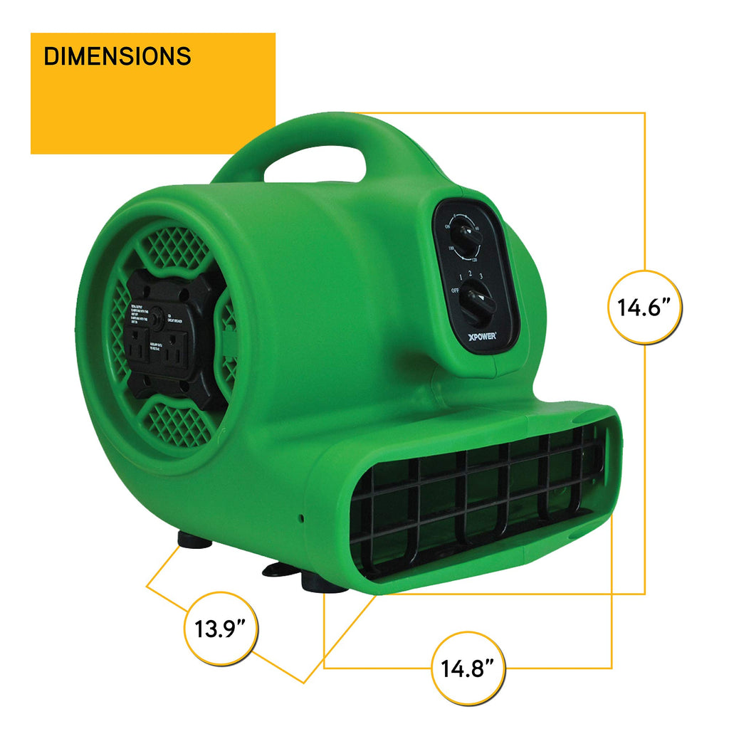 1/3 HP 2000 CFM Centrifugal Air Mover W758544