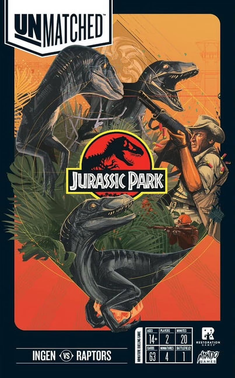 Unmatched Jurassic Park Ingen Vs Raptors M498