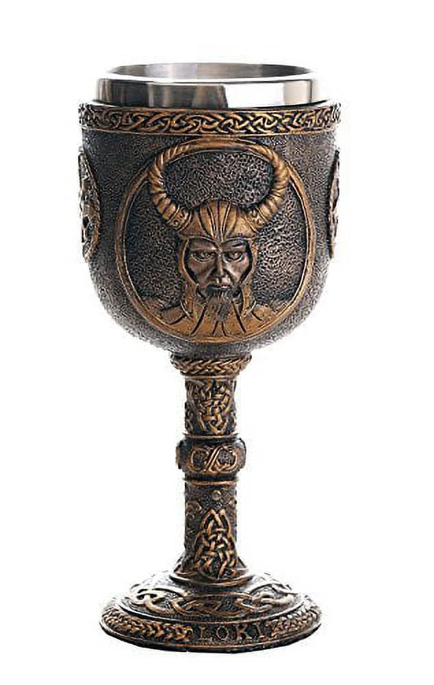 Loki Wine Goblet Chalice Cup 7oz A310631