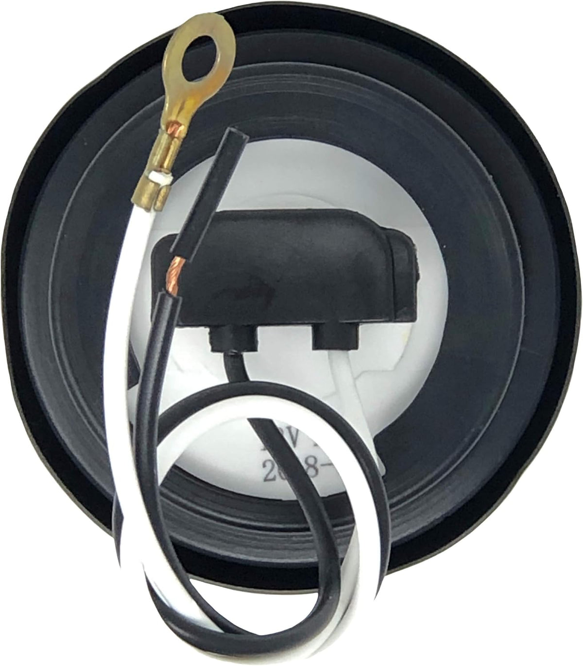2" Round 9 LED Trailer Side Marker Clearance Light, 5 Amber + 5 Red, Pack of 2 Z181
