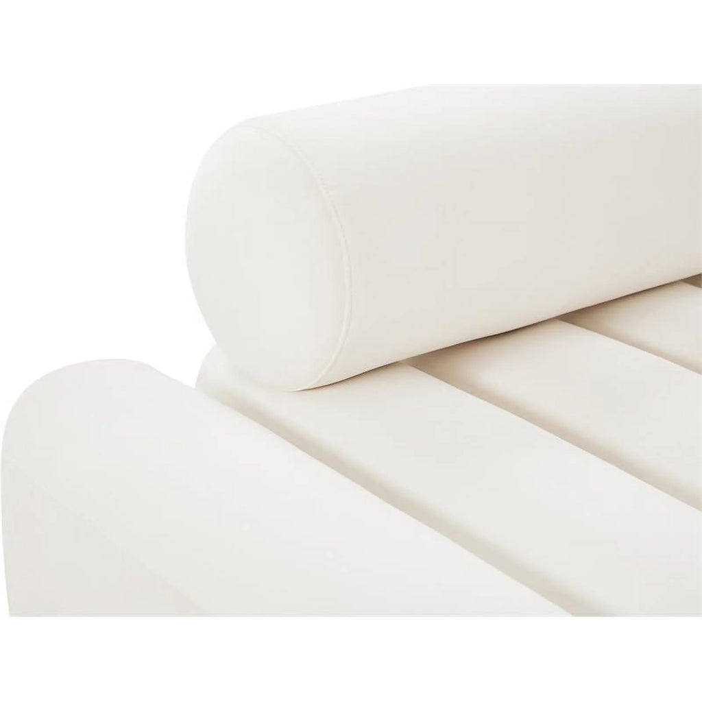 Cream Velvet Chair V5114