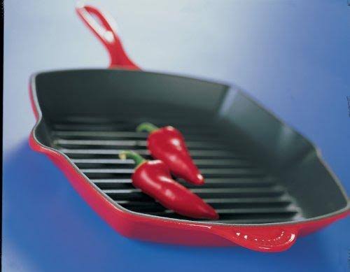 Enameled Cast-Iron Square Skillet Grill T8930