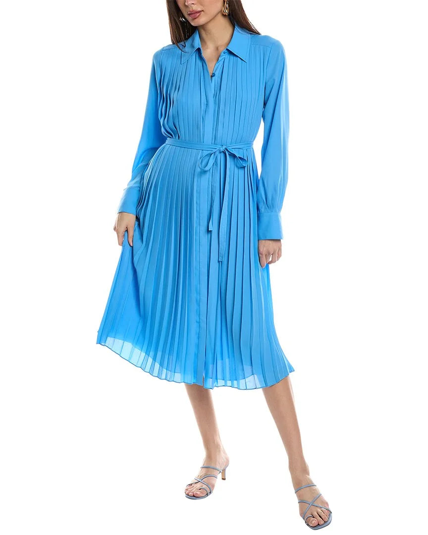 Blue Belted Shirtdress P8528