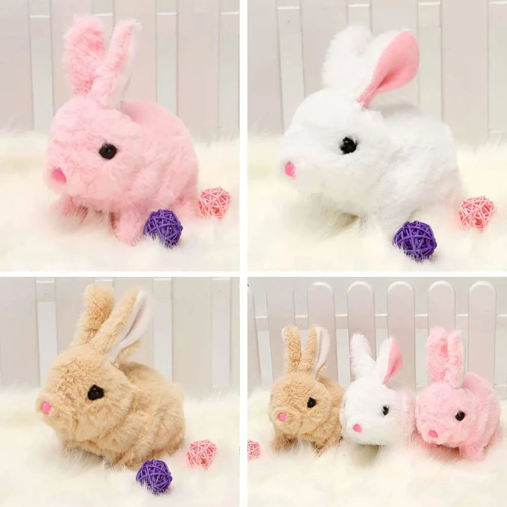 3pcs Bunny Plush Interactive Toys with Carrot K909