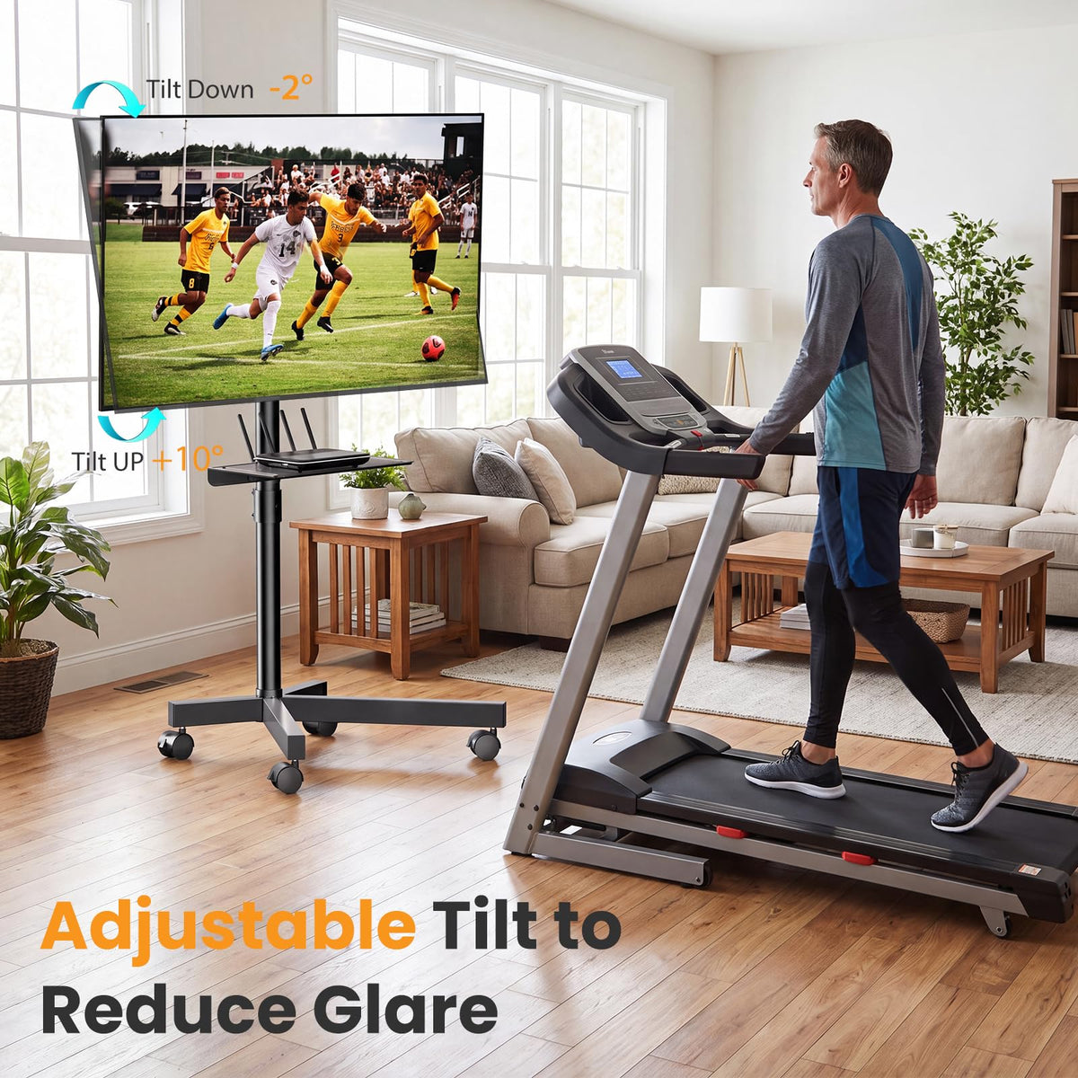 Rolling TV Stand with Wheels for 23-60 Inch F53577