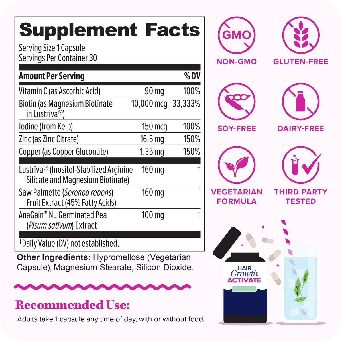 Hair Supplement 30 Servings H67477