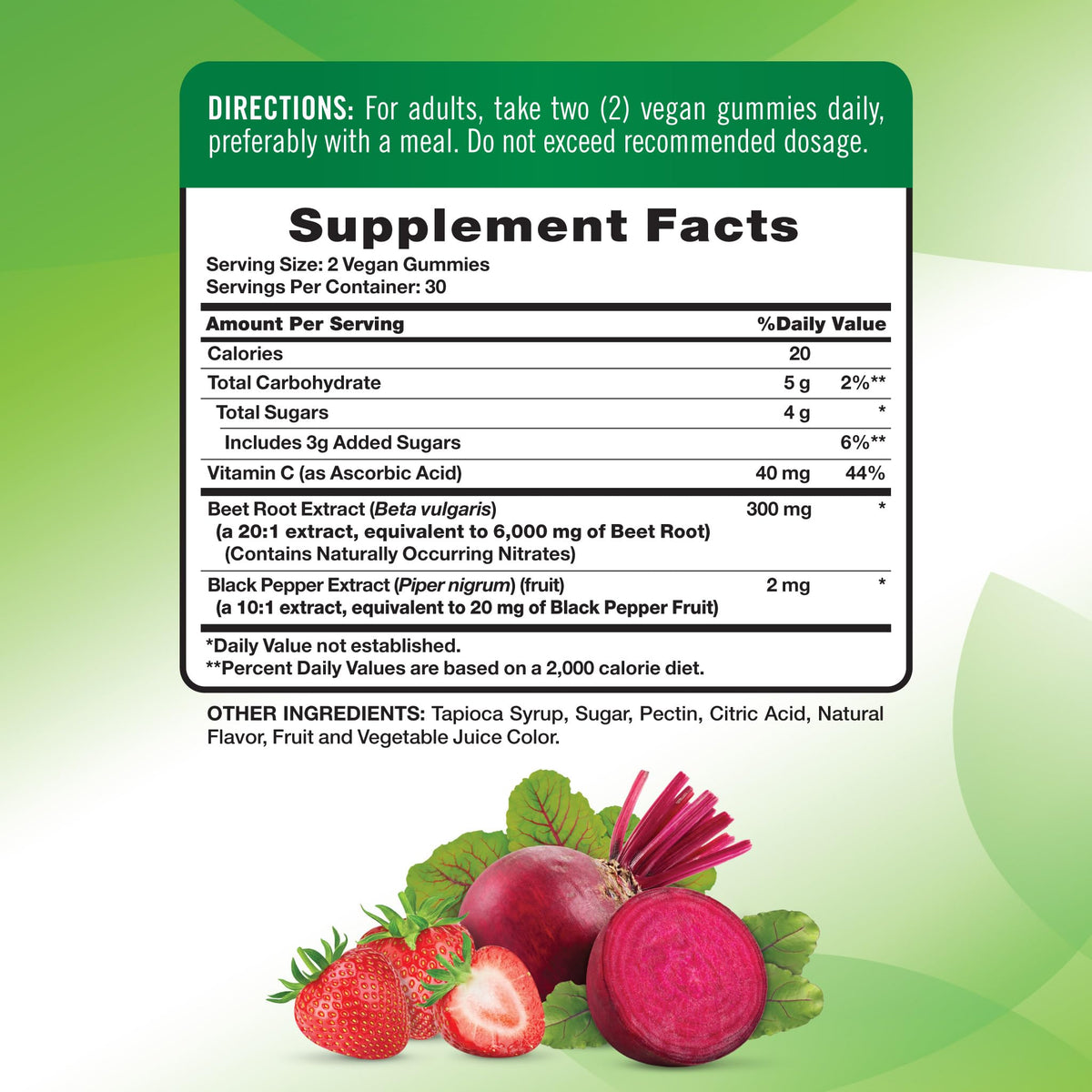 Beet Root Gummies 60 Count S32055