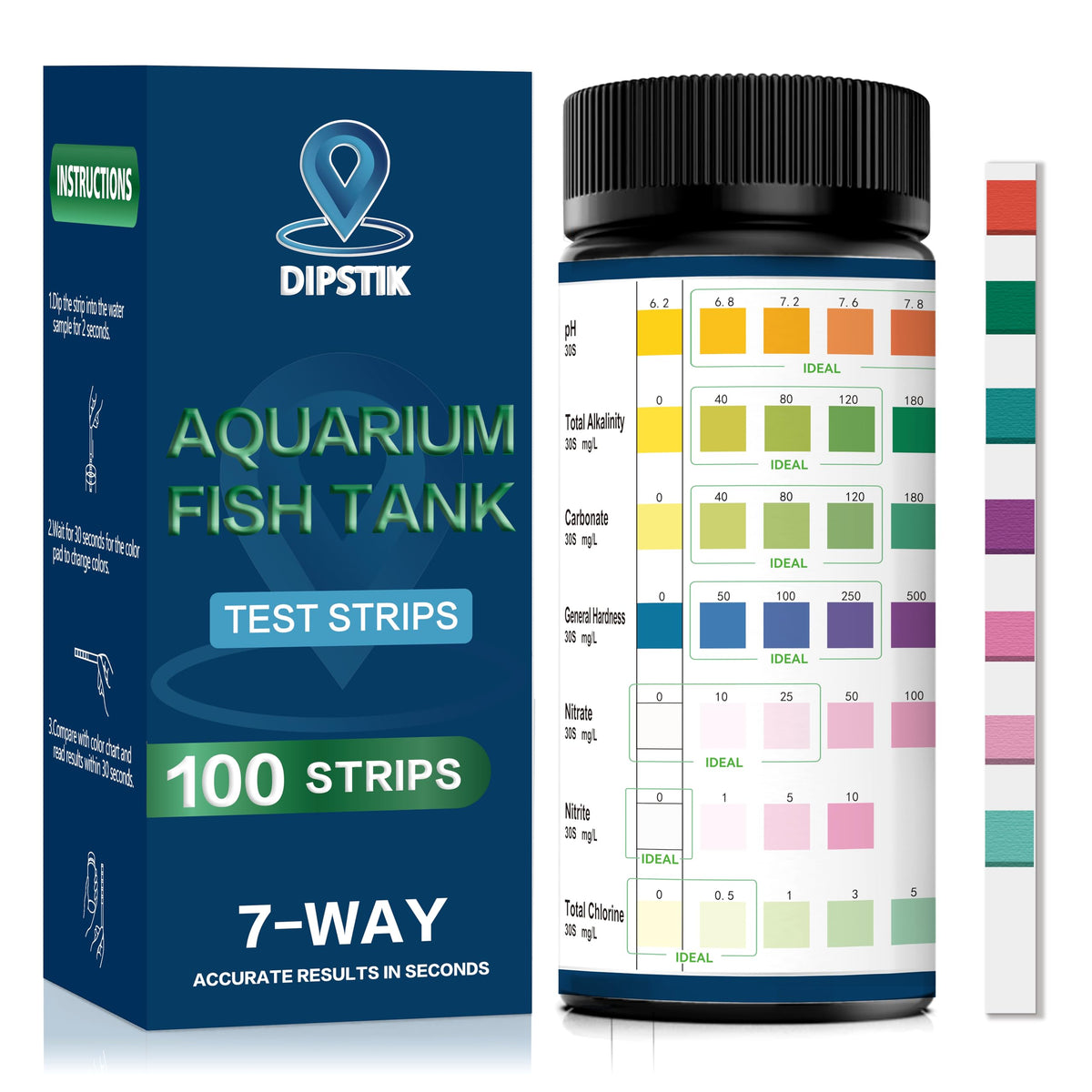 Aquarium Test Strips 100ct J13857