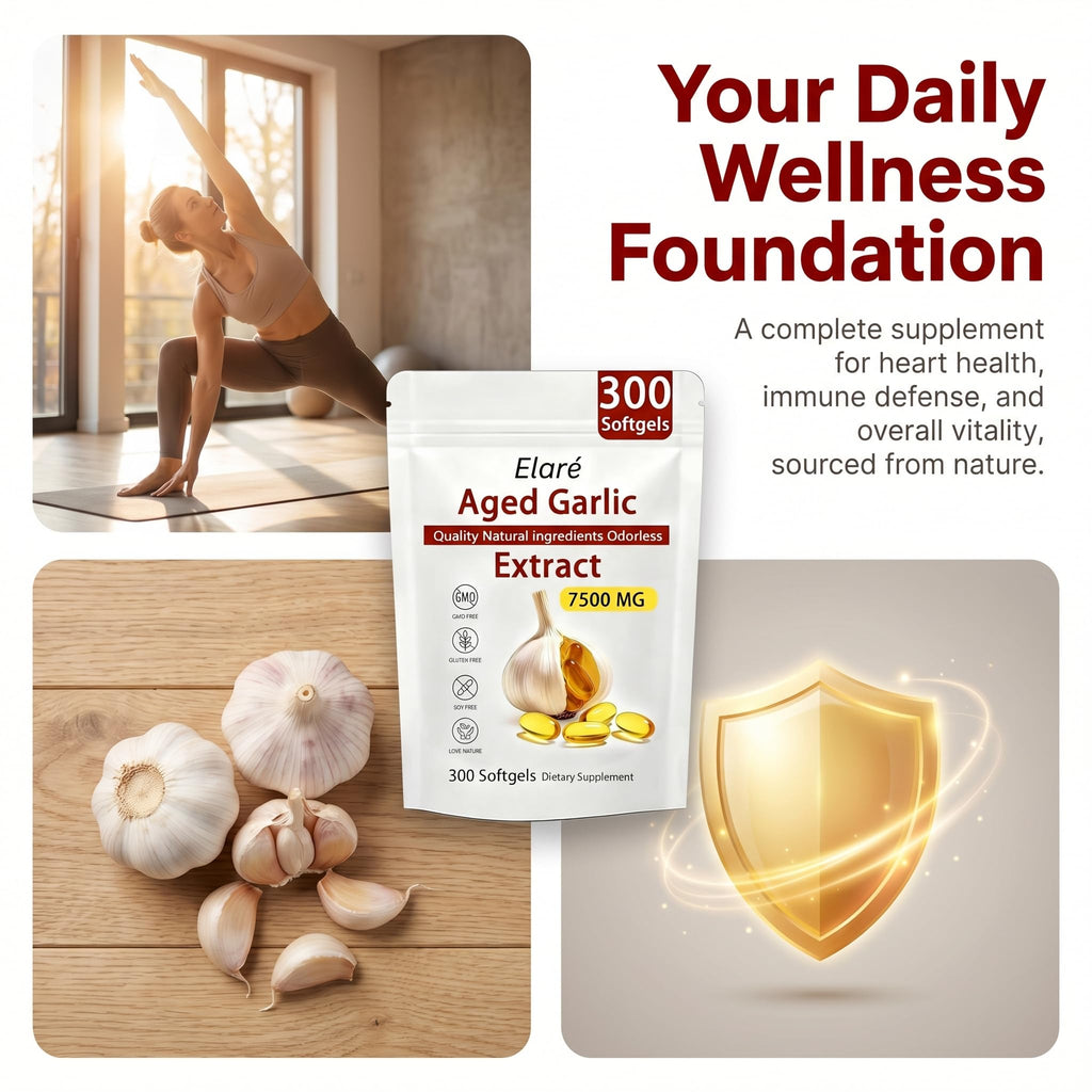 Odorless Organic Garlic Extract Capsules 300 Softgels R466