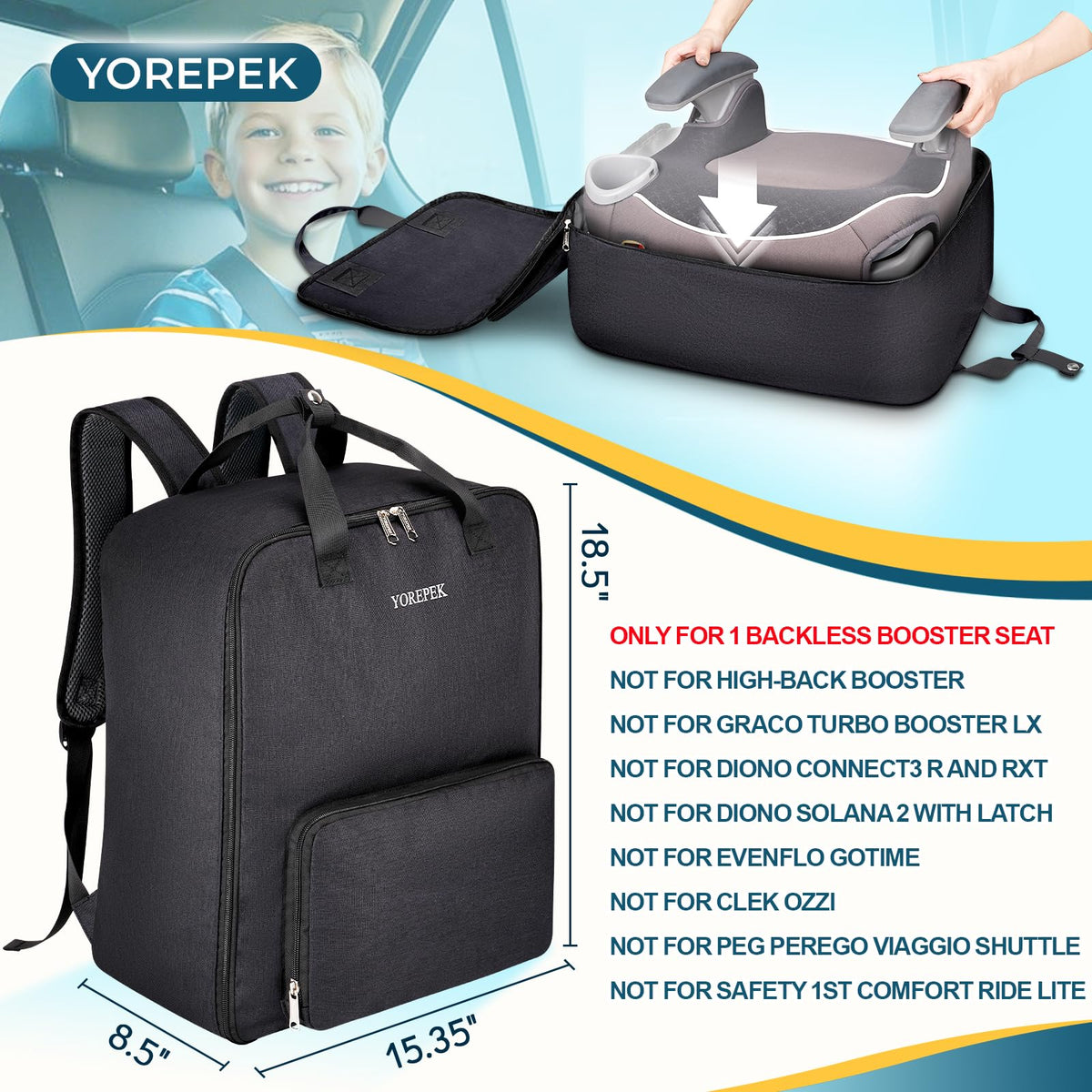 Padded Car Seat Travel Bag G5940