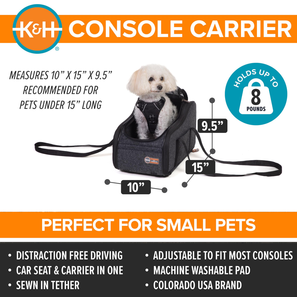 Dog Car Seat for Pets Under 8 lbs H377443