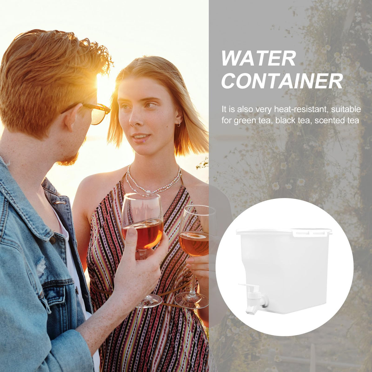 Large Capacity Water Jug with Faucet H602707