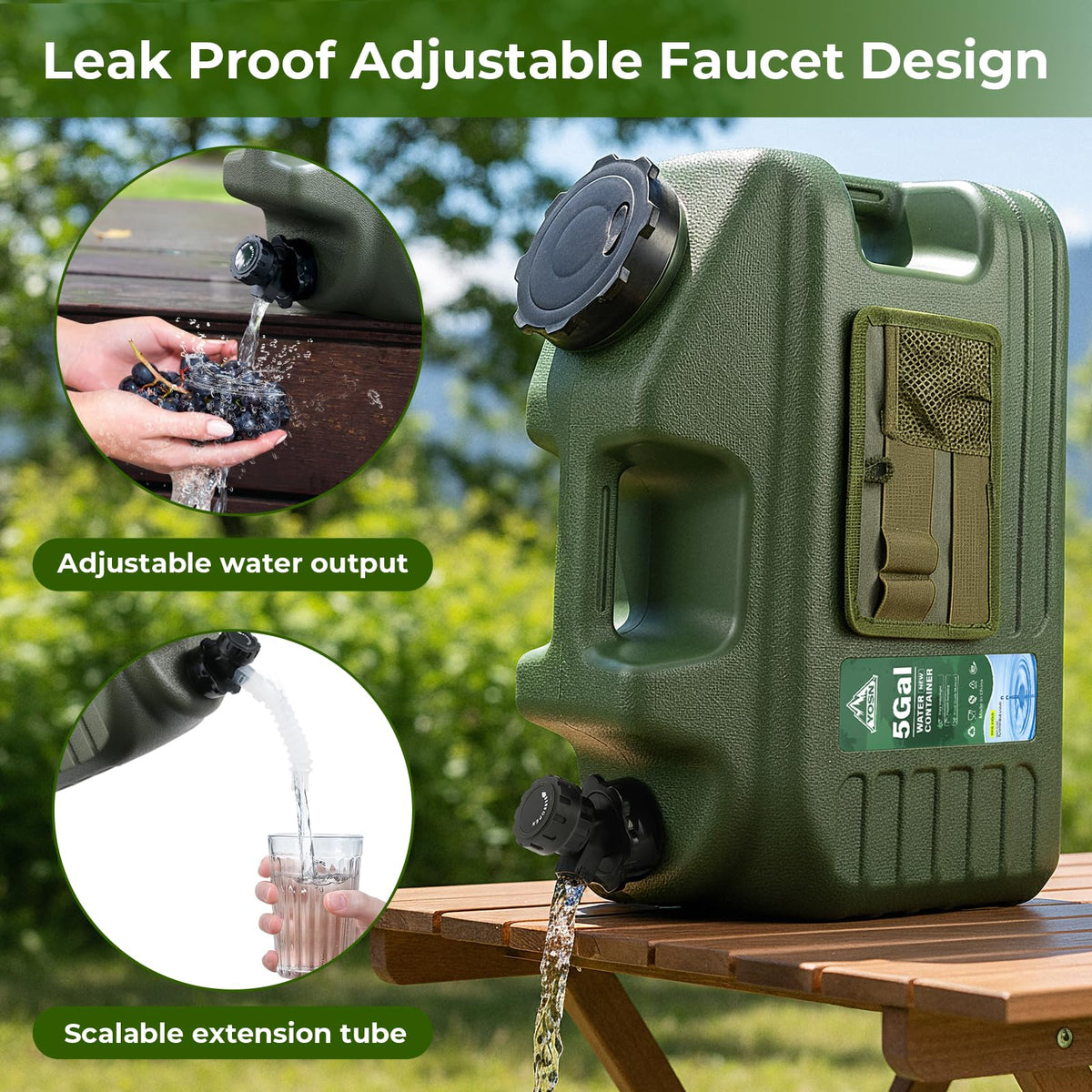 5 Gallon BPA Free Water Jug with Pump and Spigot M46098