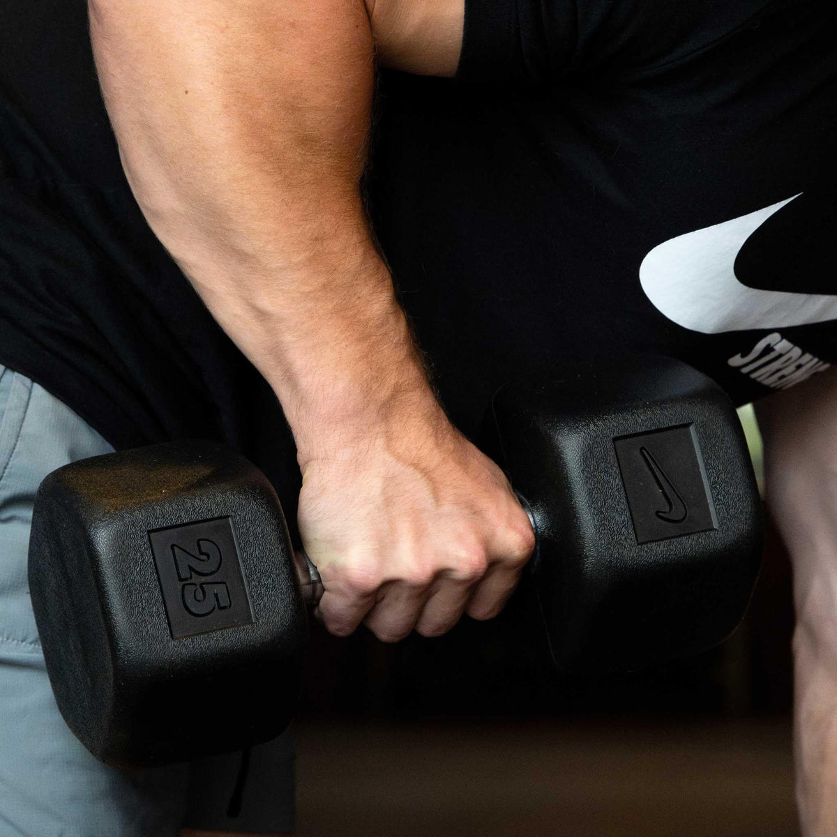 Rubber Hex Dumbbell Pair M536