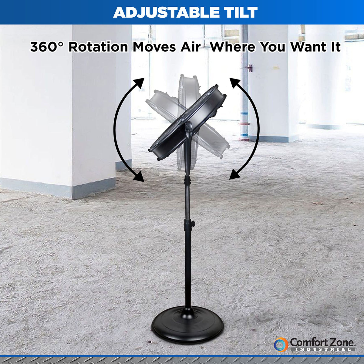 20-Inch High-Velocity Industrial Pedestal Fan M239424