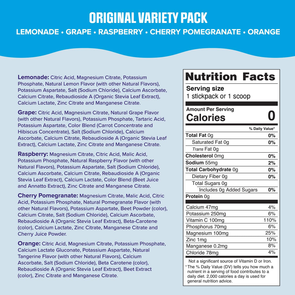 Electrolyte Packets 20 Stickpacks E786