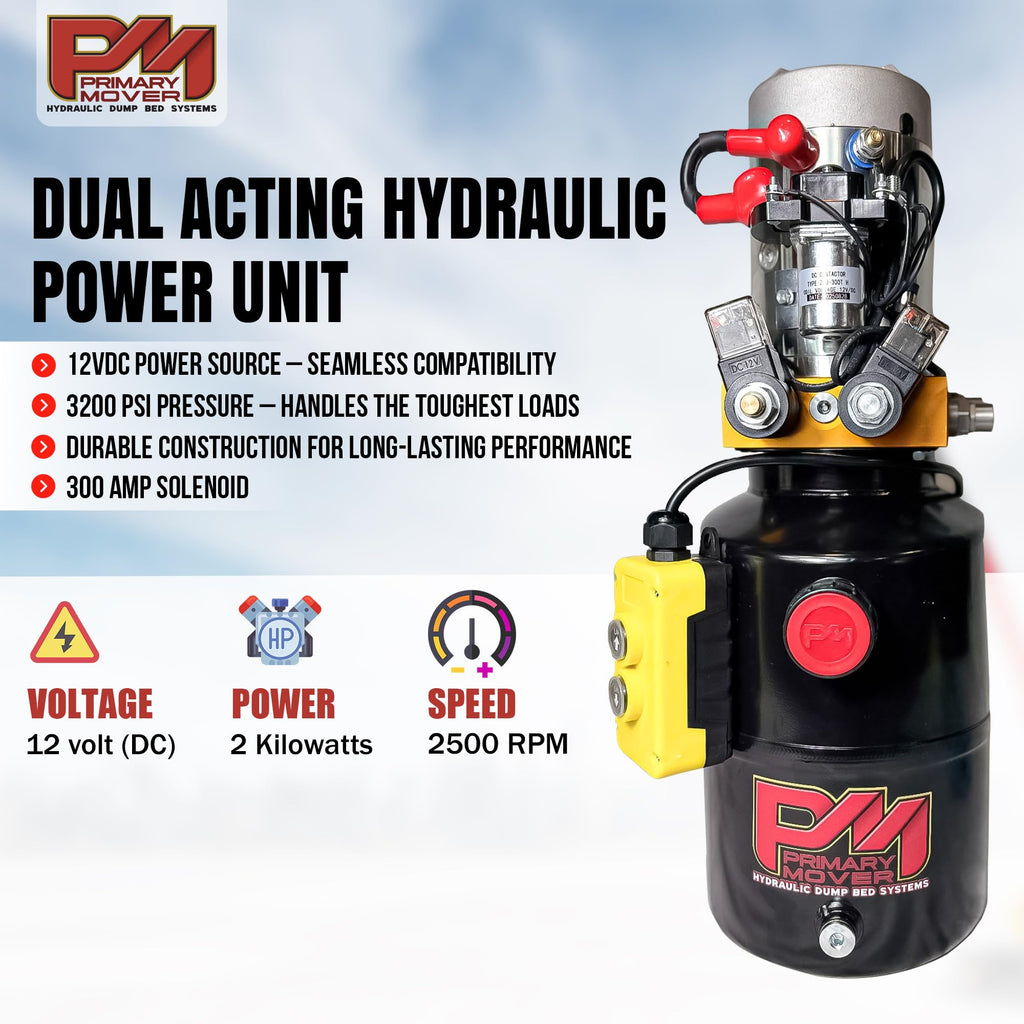 Hydraulic Trailer Jack 12,000 lb Double Acting Bolt On O794