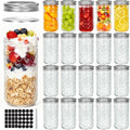 12 oz Regular Mouth Glass Mason Jar 20 Pack T592349