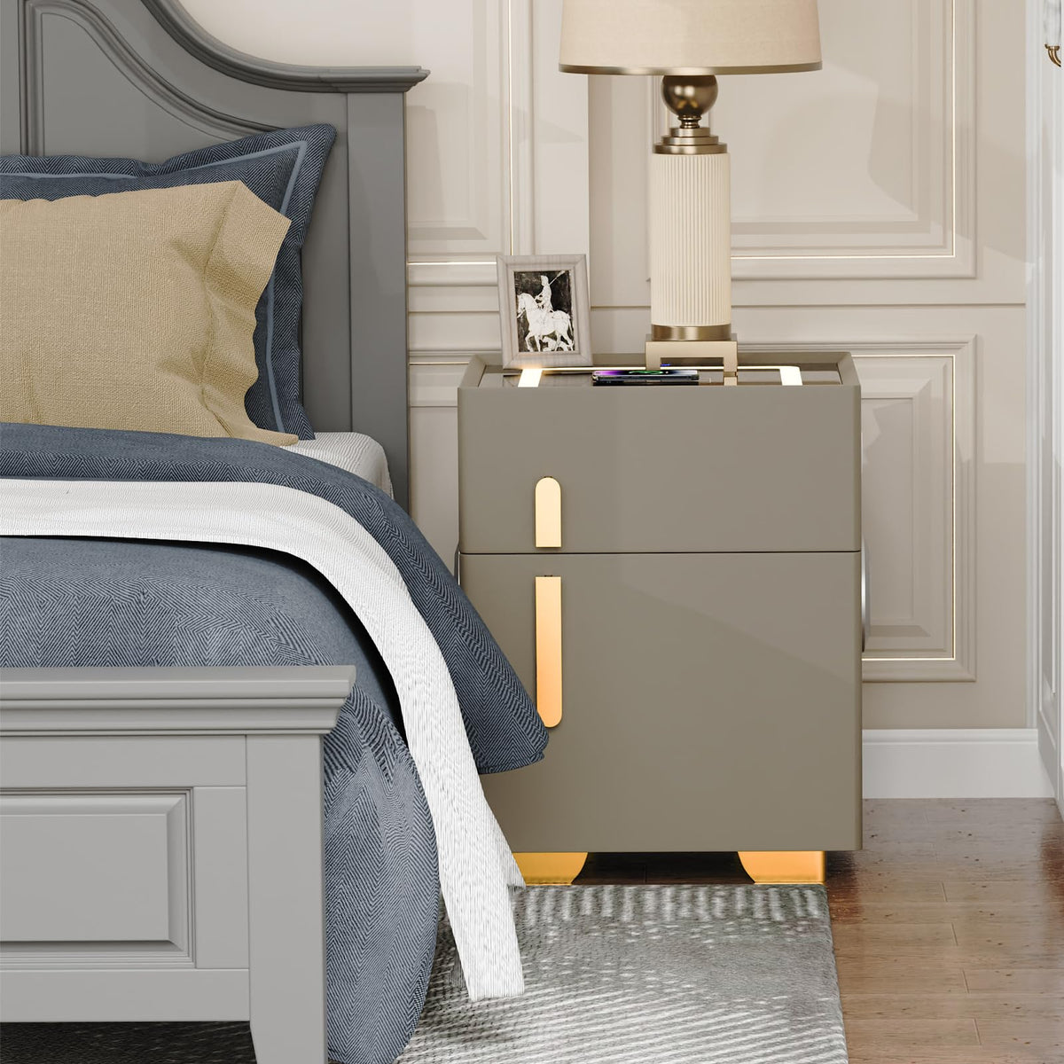 Nightstand with Wireless Charging U912