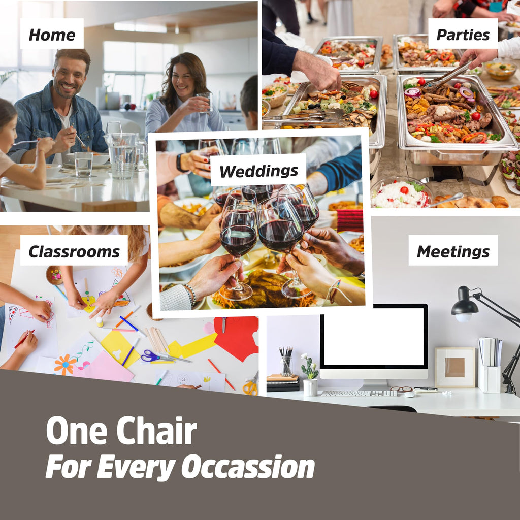 10 Pack Black Plastic Folding Chairs M683891