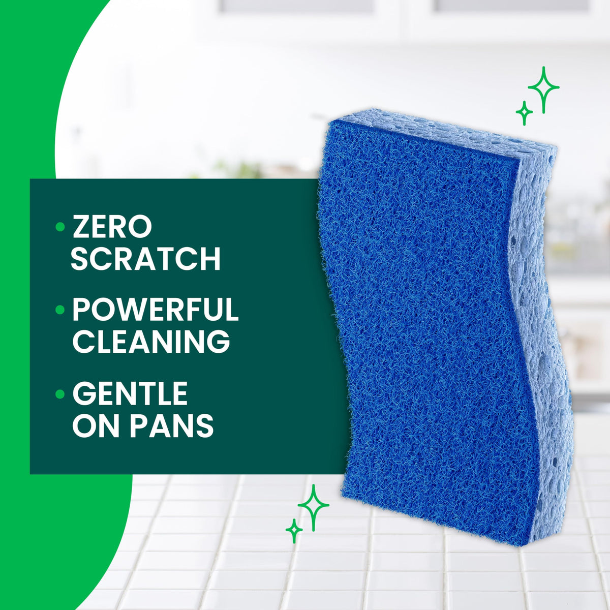 Zero Scratch Scrub Sponge, 9 Pack K6569
