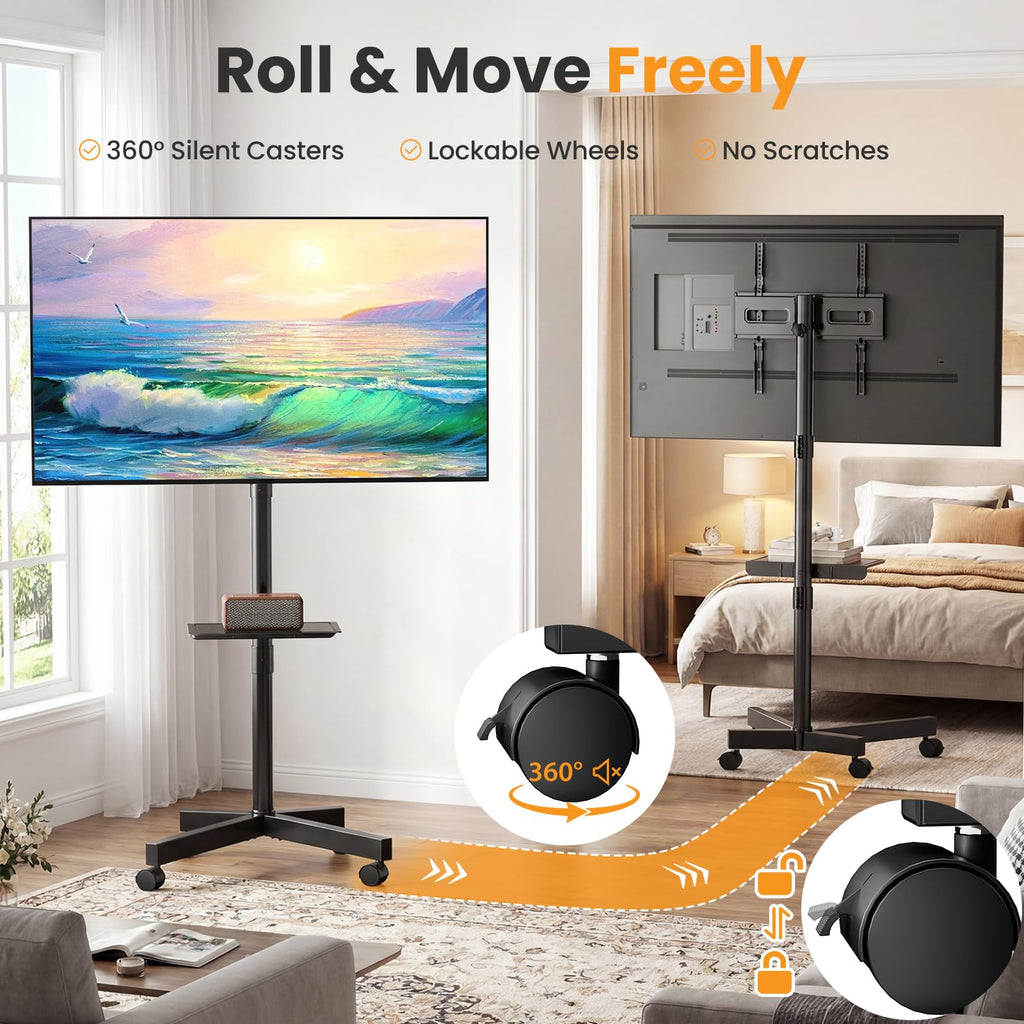 Rolling TV Stand with Wheels for 23-60 Inch F53577
