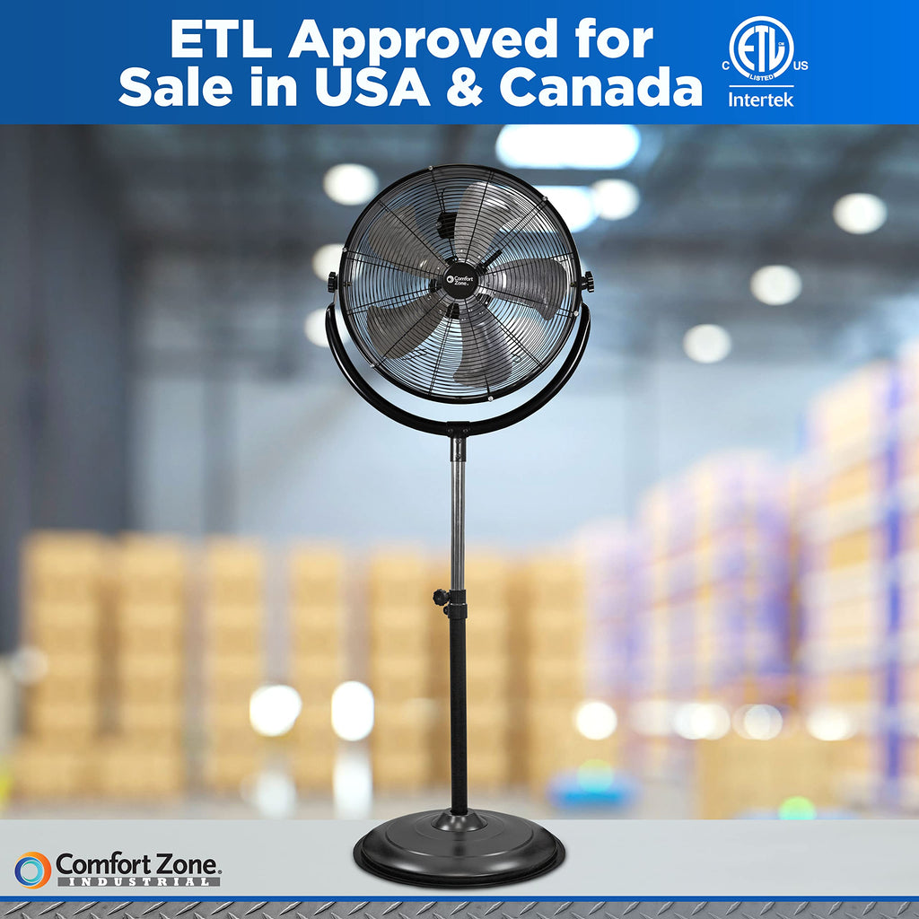 20-Inch High-Velocity Industrial Pedestal Fan M239424