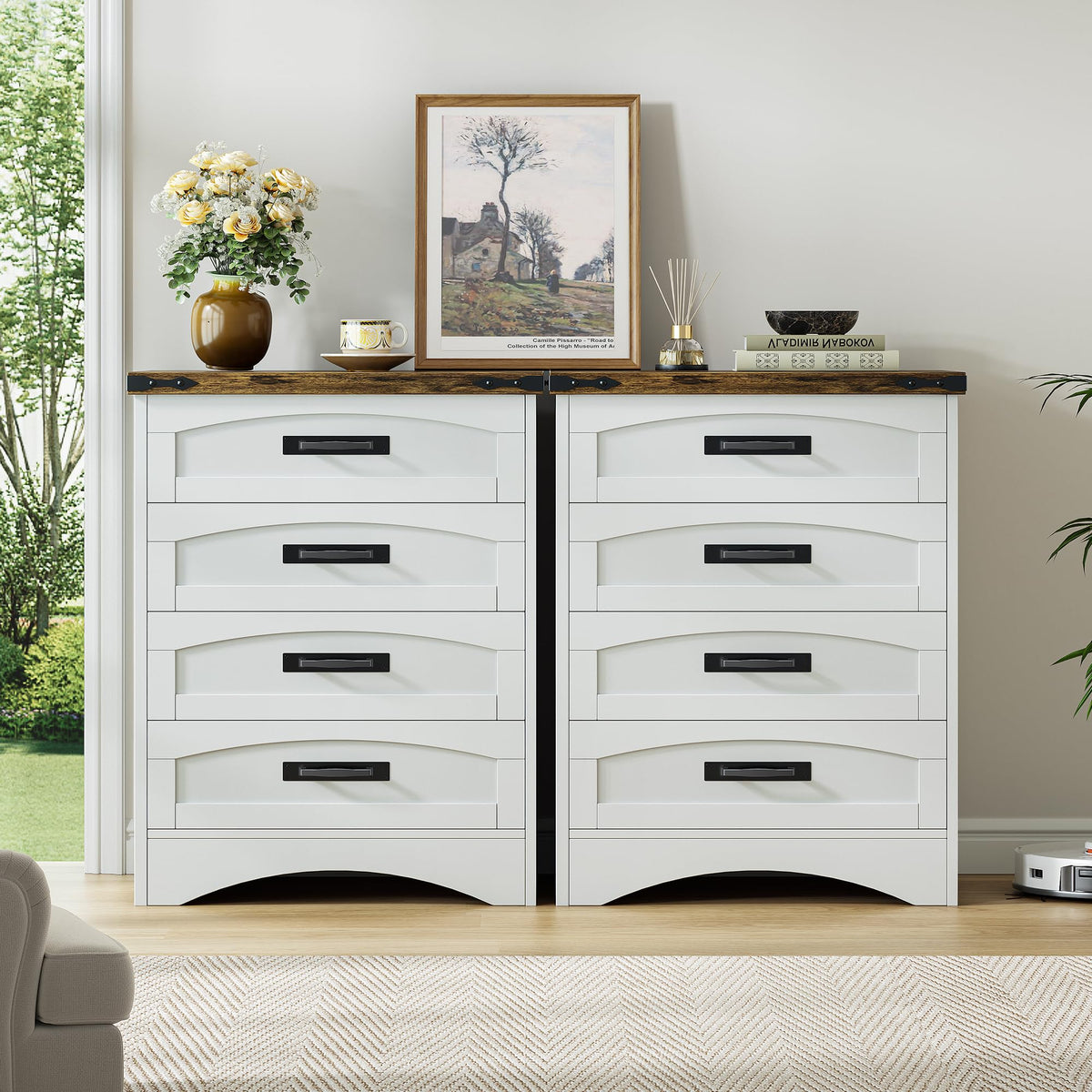 White 4 Drawer Dresser C370949