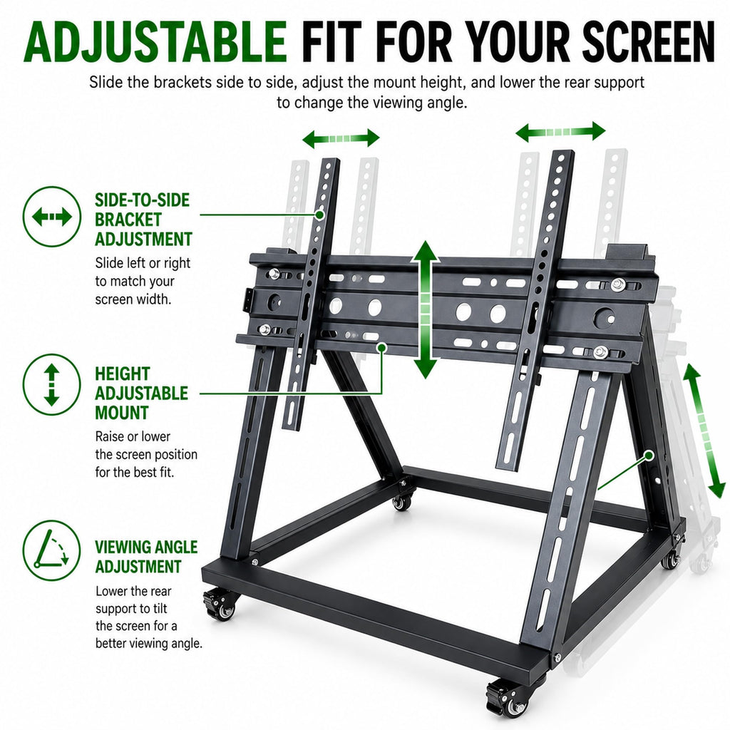 Mobile TV Stand with Wheels for 26-65 Inch TVs I3155