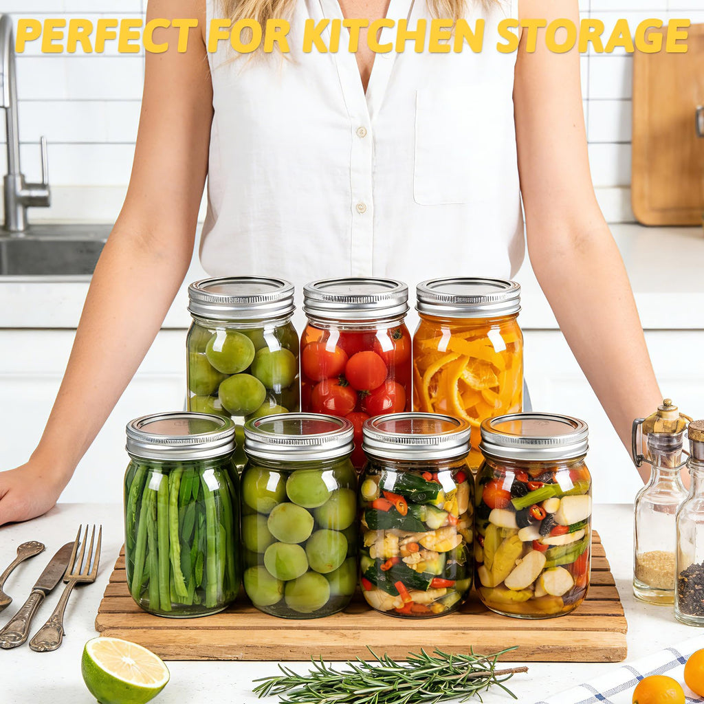 12 oz Regular Mouth Mason Jars 20 Pack K40097