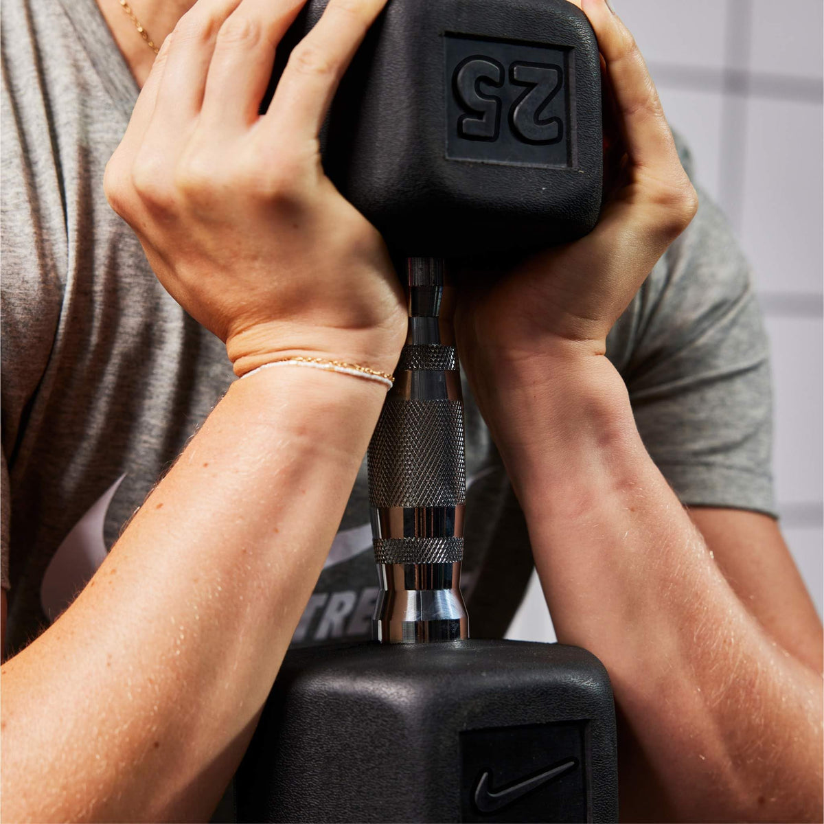 Rubber Hex Dumbbell Pair M536