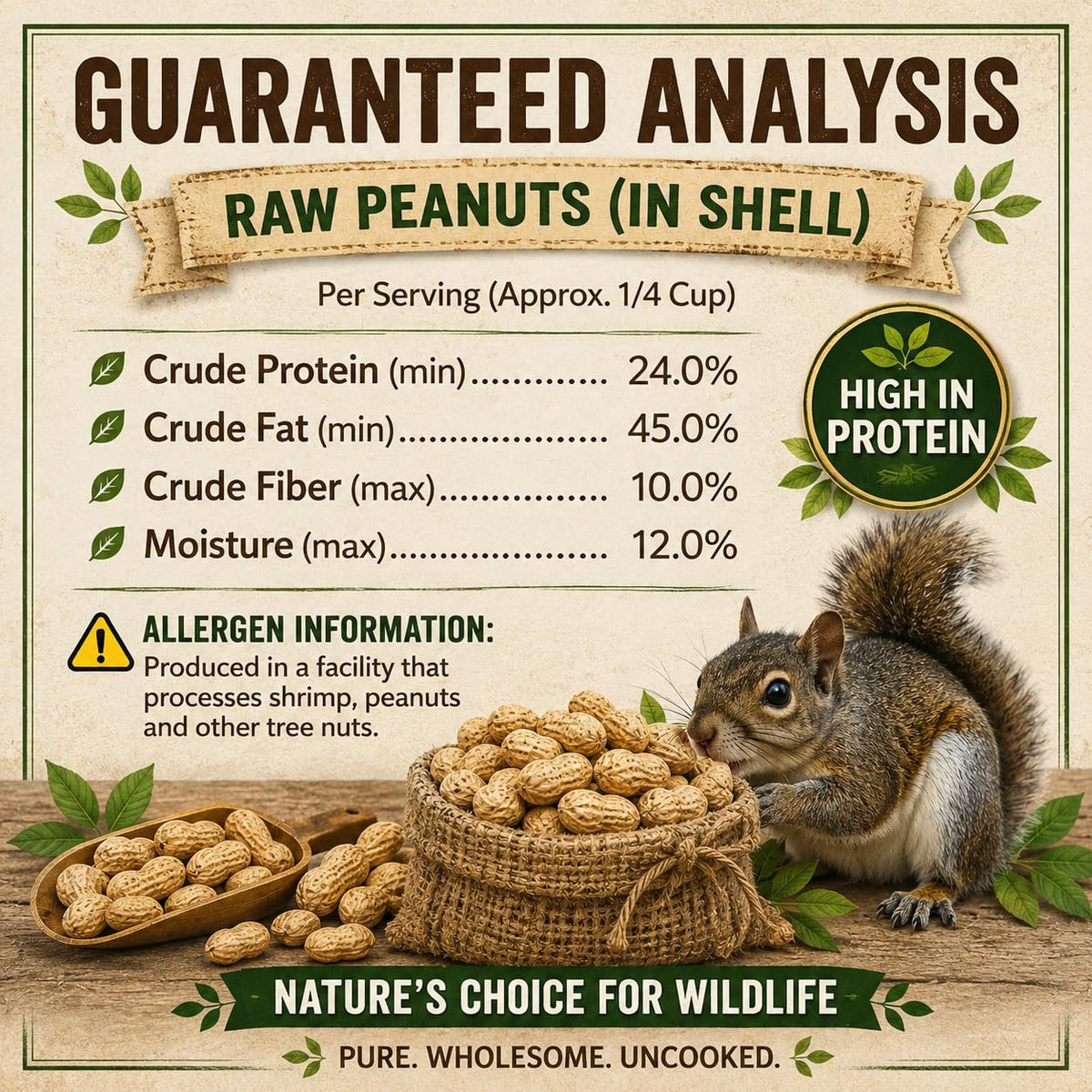 Roasted Unsalted Peanuts in Shell 2 lb Bag A849