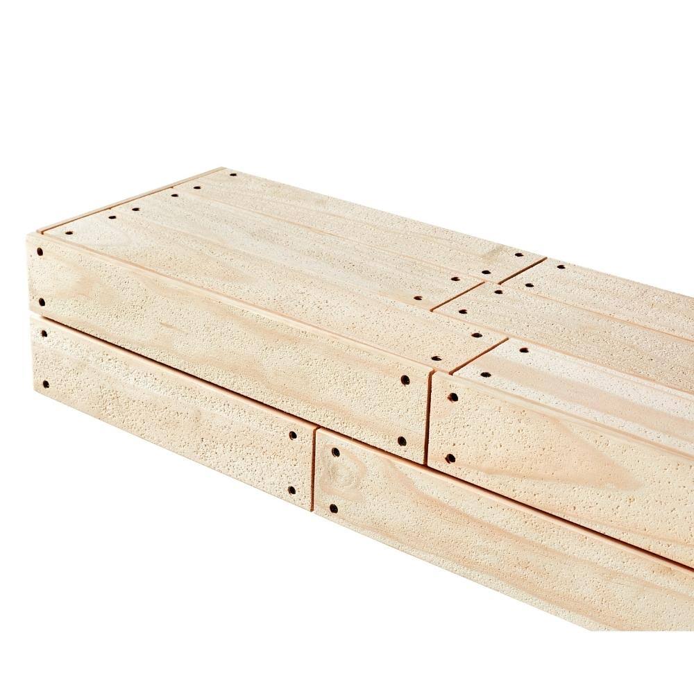 Unfinished 48x22 Shiplap Mantel Shelf X36037