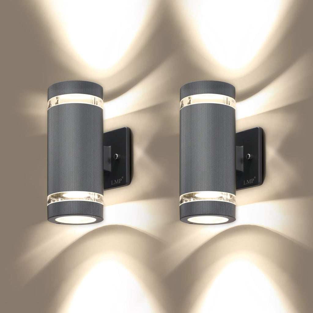 4 Pack LED Outdoor Wall Light Aluminum Waterproof 3000k 5W R177