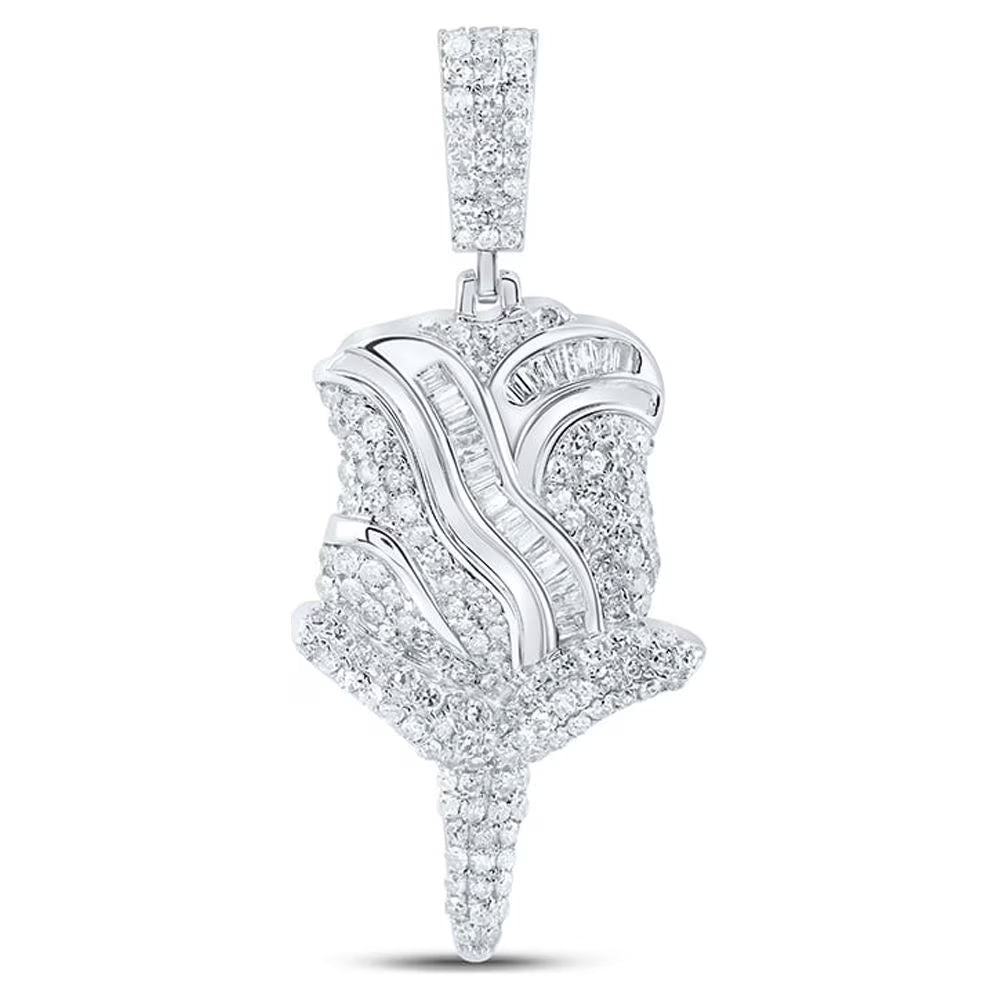 Round Diamond Rose Pendant S457452
