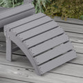 Gray Adirondack Chair Ottoman E31619